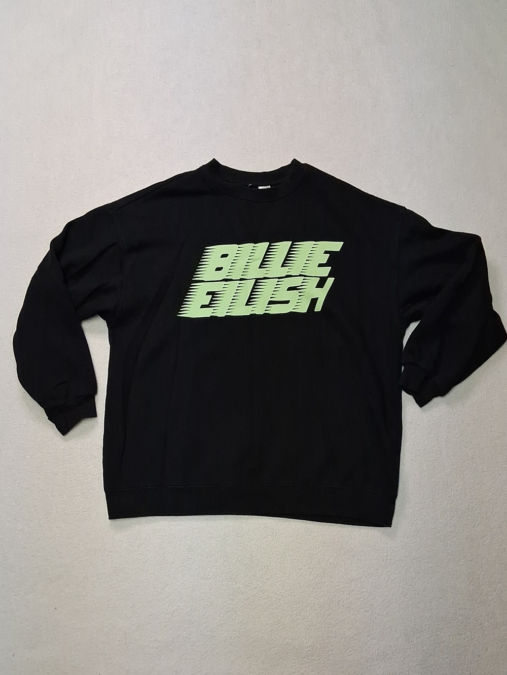 4/20$ Black Sweatshirt with Neon Green Graphic Logo